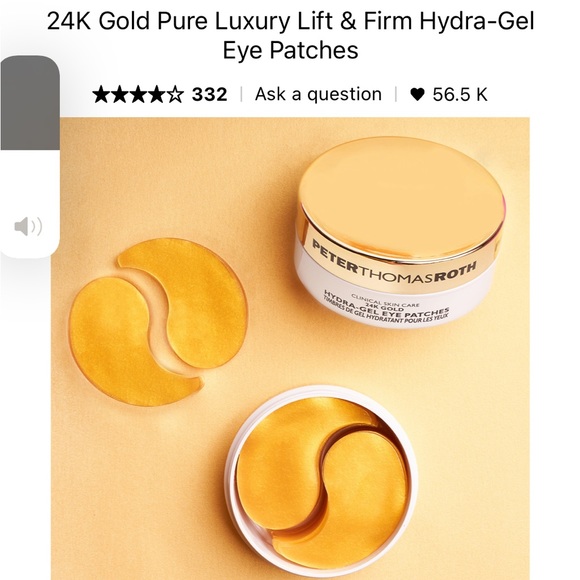 🆕 Peter Thomas Roth 24K Gold Luxury Lift & Firm Hydra-Gel Eye Patches - Picture 3 of 9
